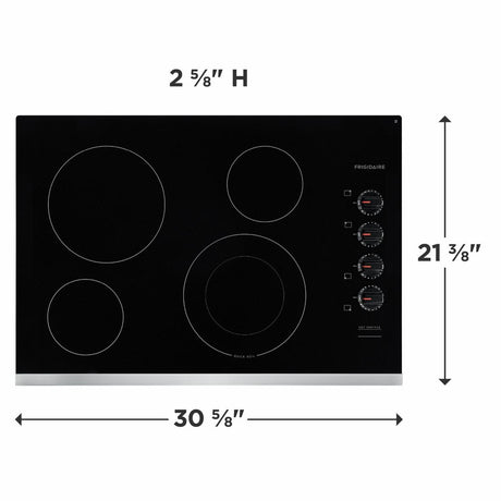 30" Electric Cooktop