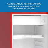 Avanti 3.0 Cu. Ft. Retro Compact Refrigerator - Red