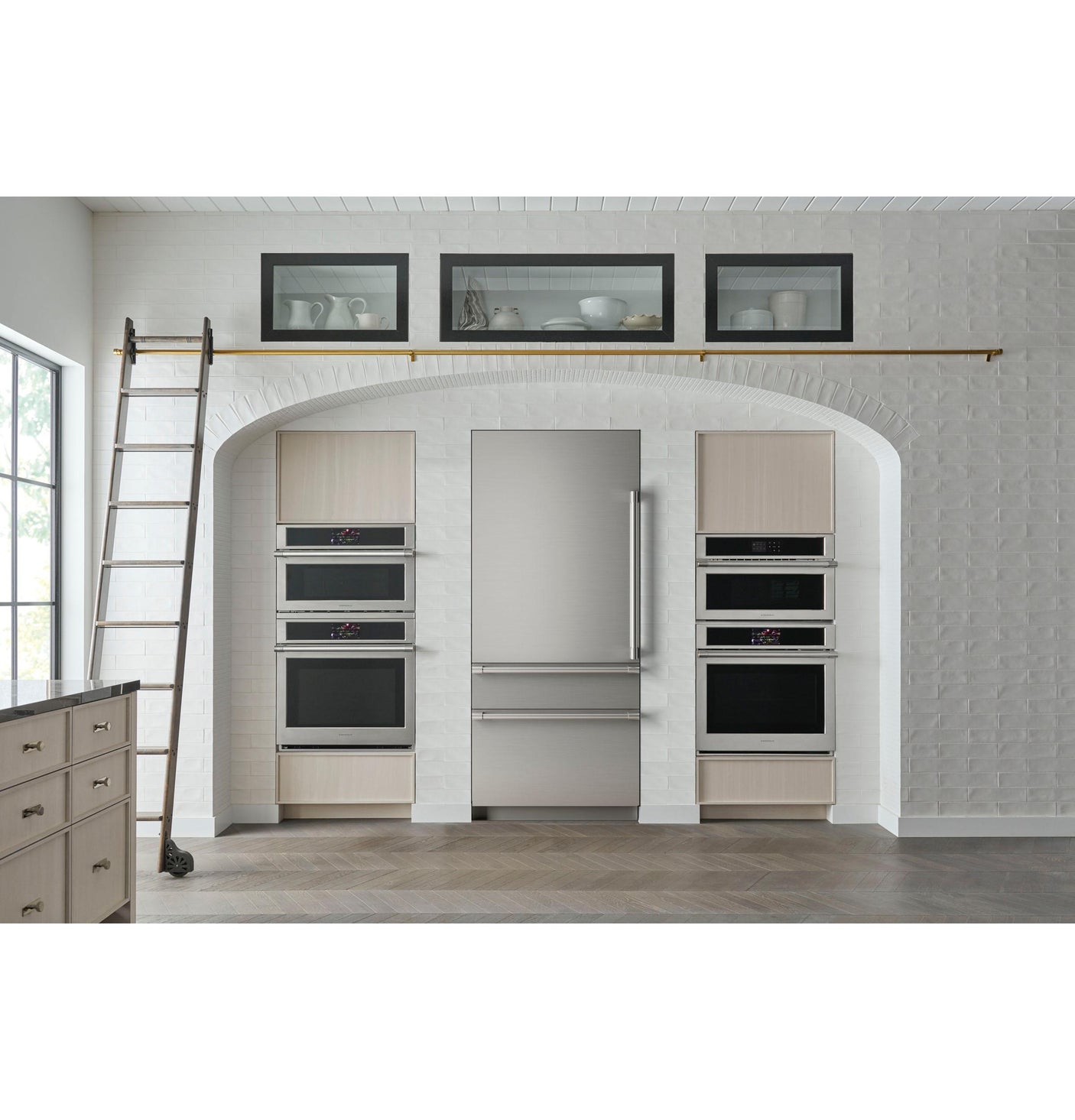 Monogram 36" Panel-Ready Integrated Bottom-Freezer Refrigerator- Left Hinge