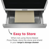 30" Front Control Gas Range with Stone-Baked Pizza
