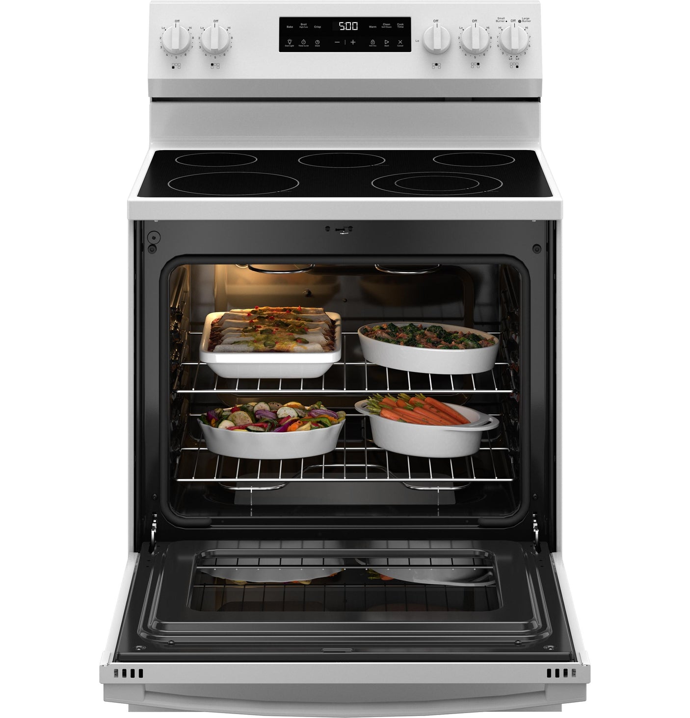 GE® ENERGY STAR® 30" Free-Standing Electric Range with Crisp Mode
