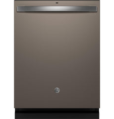 GE® ENERGY STAR® Fingerprint Resistant Top Control with Stainless Steel Interior Dishwasher with Sanitize Cycle