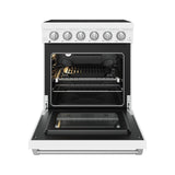 30 Inch Professional Electric Range With Precision Knob Control In White  Gordon Ramsay Series
