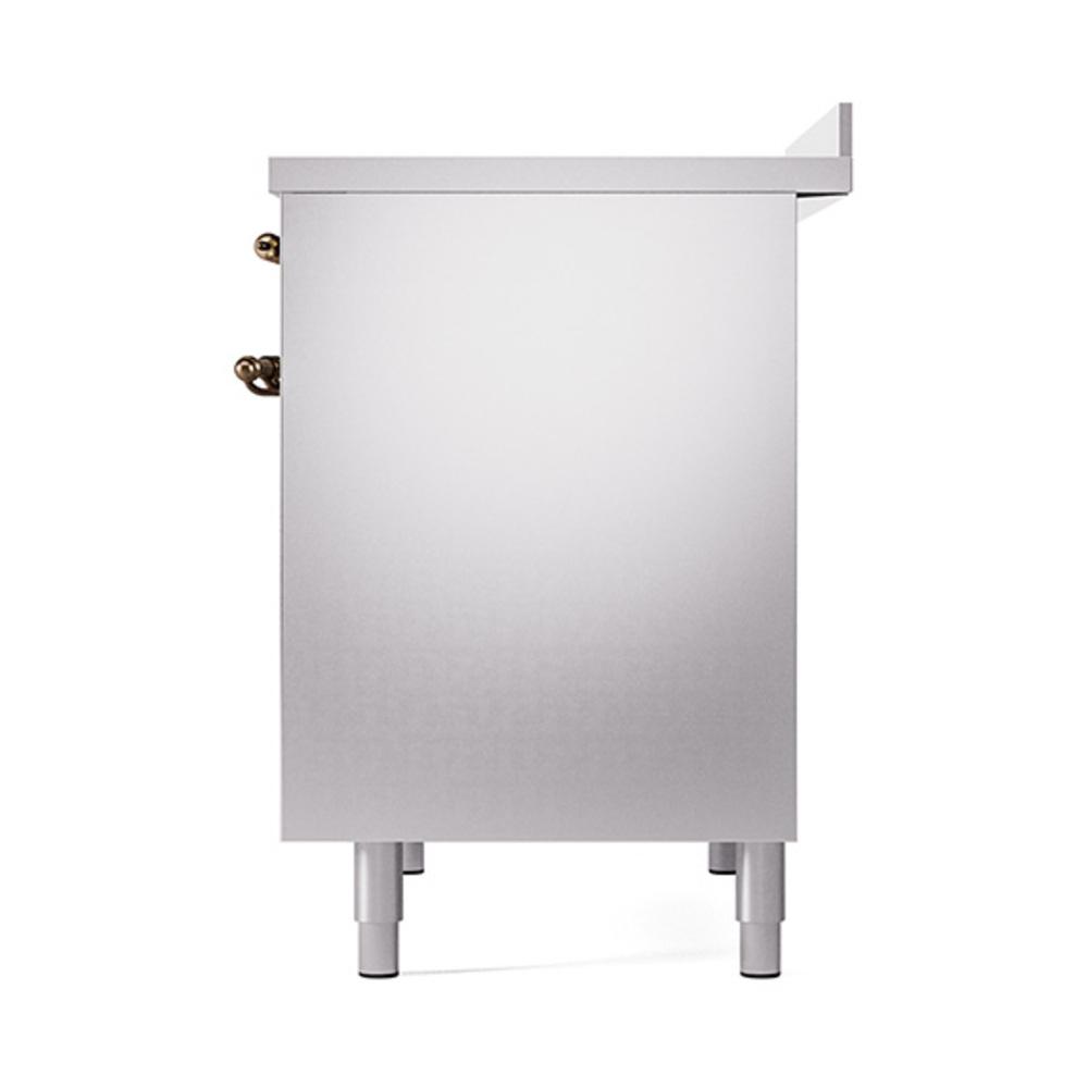 ILVE UNDI406QNMPSSB Nostalgie II Noblesse 40 inch Induction Range (Solid Door, Stainless Steel, Burnished)