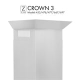 ZLINE Crown Molding 3 For Wall Range Hood (CM3-455/476/477/667/697)