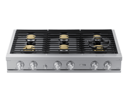 48" Rangetop, Silver Stainless, Natural Gas/Liquid Propane