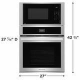 27" Electric Wall Oven and Microwave Combination