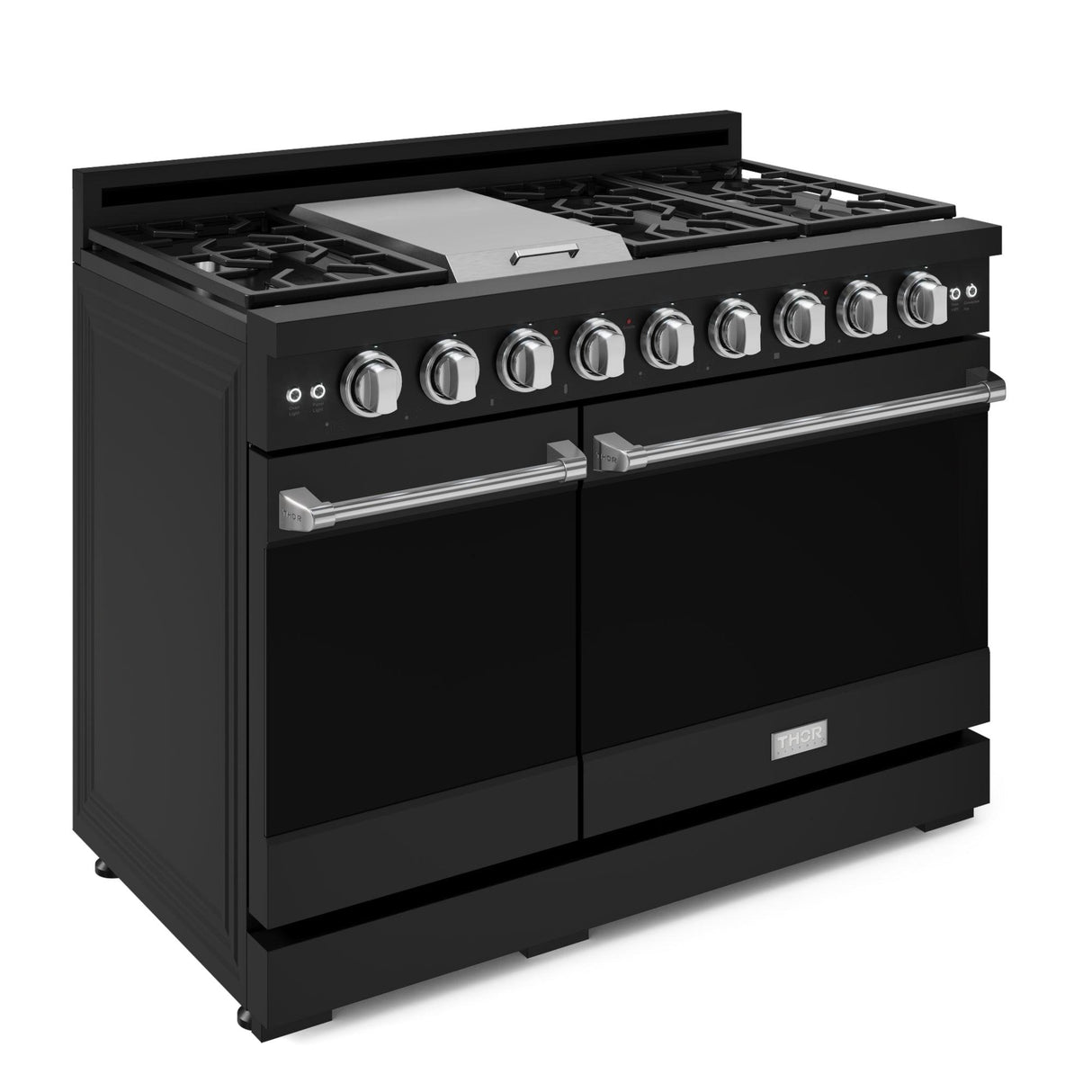 48 Inch Professional Lp Range With Pro-style Knobs In Black/stainless Steel  Gordon Ramsay Series