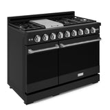 48 Inch Professional Gas Range With Pro-style Knobs In Black/stainless Steel  Gordon Ramsay Series
