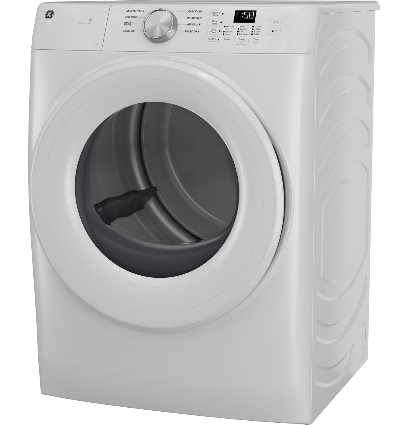 GE® ENERGY STAR® 7.8 cu. ft. Capacity Smart Front Load Electric Dryer