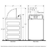 GE® ENERGY STAR® 4.6 cu. ft. Capacity Washer with Stainless Steel Basket
