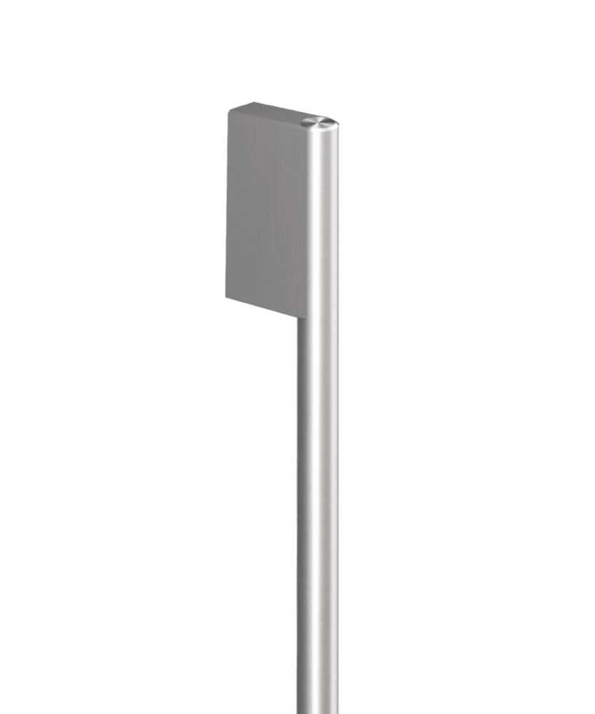 Contemporary Round Silver Handle for Integrated French Door Refrigerator Freezer