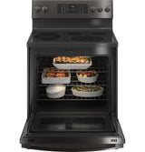 GE Profile™ 30" Smart Free-Standing Electric Convection Range with No Preheat Air Fry
