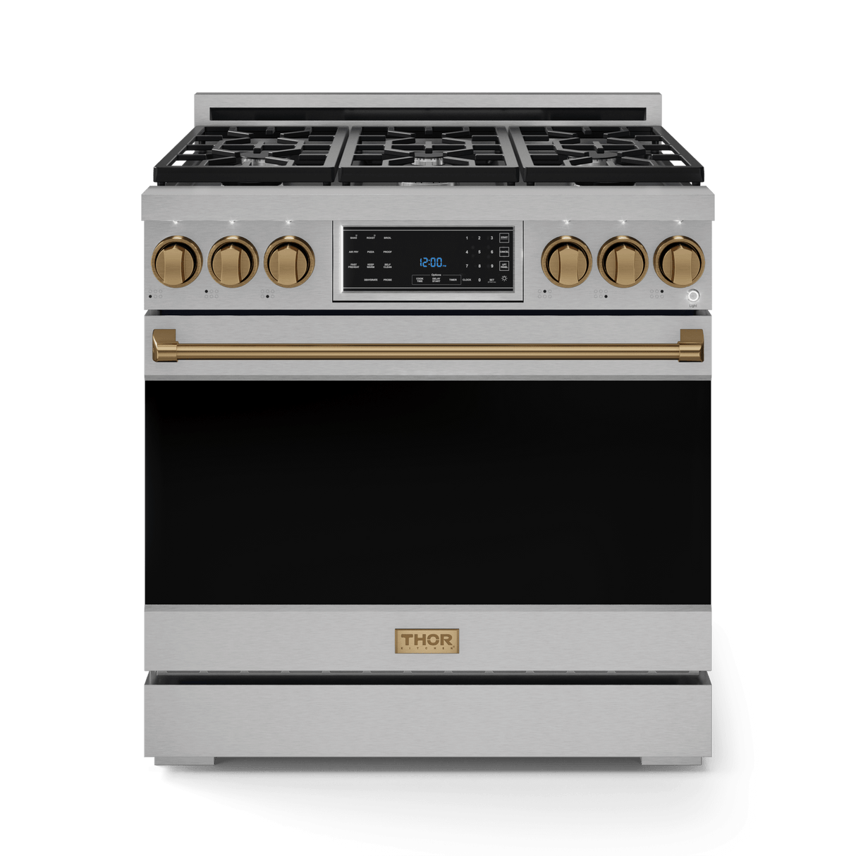 36 Inch Professional Lp Range With Tilt Panel Touch Control In Stainless Steel/bronze  Gordon Ramsay Series