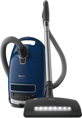 Complete C3 Marin PowerLine - SGJE0 Marine blue - canister vacuum cleaners with electrobrush for thorough cleaning of heavy-duty carpeting.