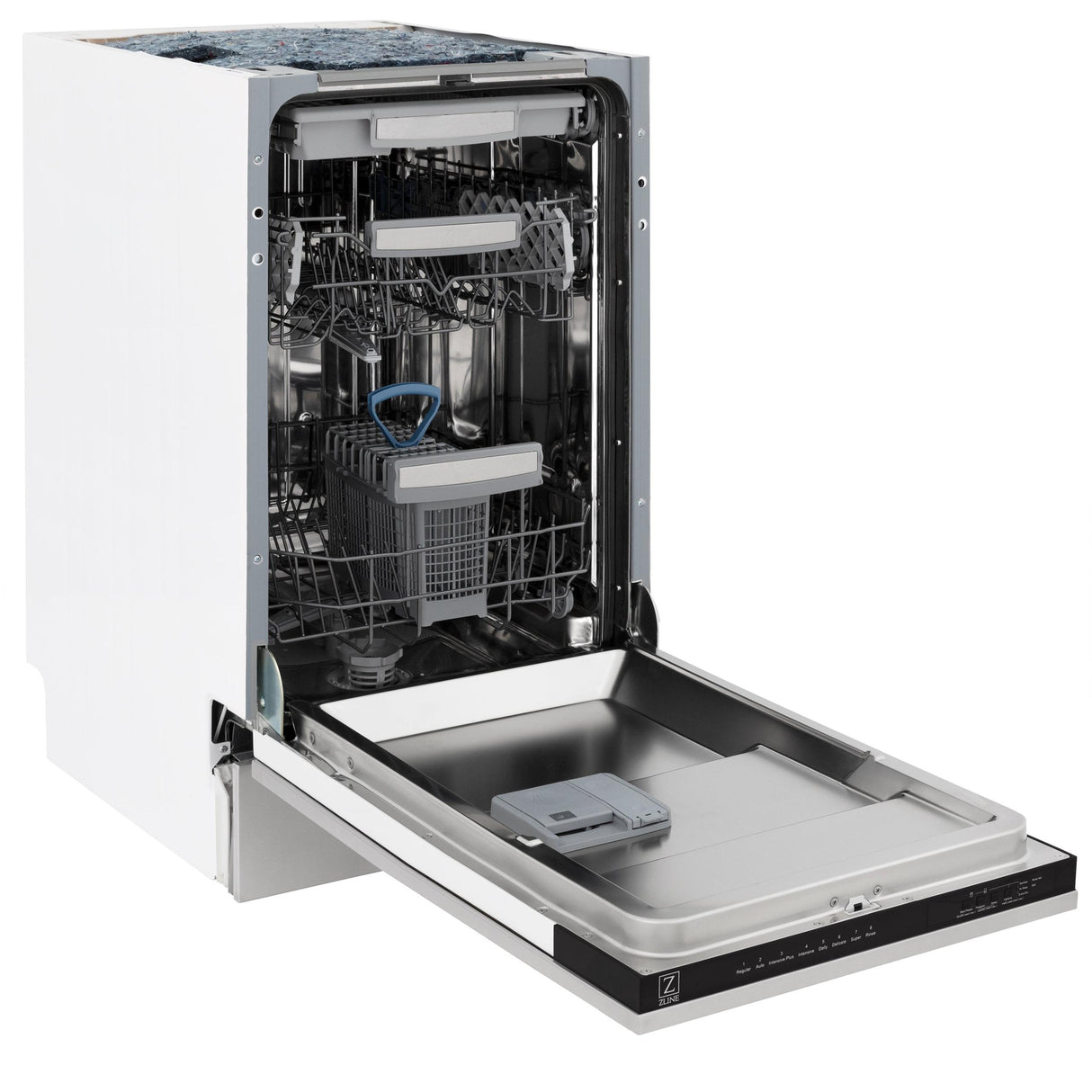 ZLINE 18" Tallac Series 3rd Rack Top Control Dishwasher with Traditional Handle, 51dBa [Color: 304 Stainless]