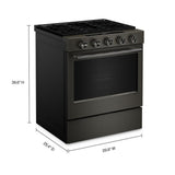 5.0 Cu. Ft. Smart Slide-in Gas Range with Convection Cooking Modes and 2-in-1 Burner