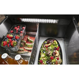 24" Stainless Steel Undercounter Double-Drawer Refrigerator/Freezer