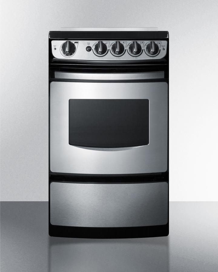 20" Wide Electric Smooth-top Range