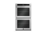 30 inch Electric Double Oven Combination with Steam, Self-Clean and Bertazzoni Assistant Carbonio