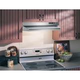 Broan® 24-Inch Ducted Under-Cabinet Range Hood, 210 MAX Blower CFM, Stainless Steel