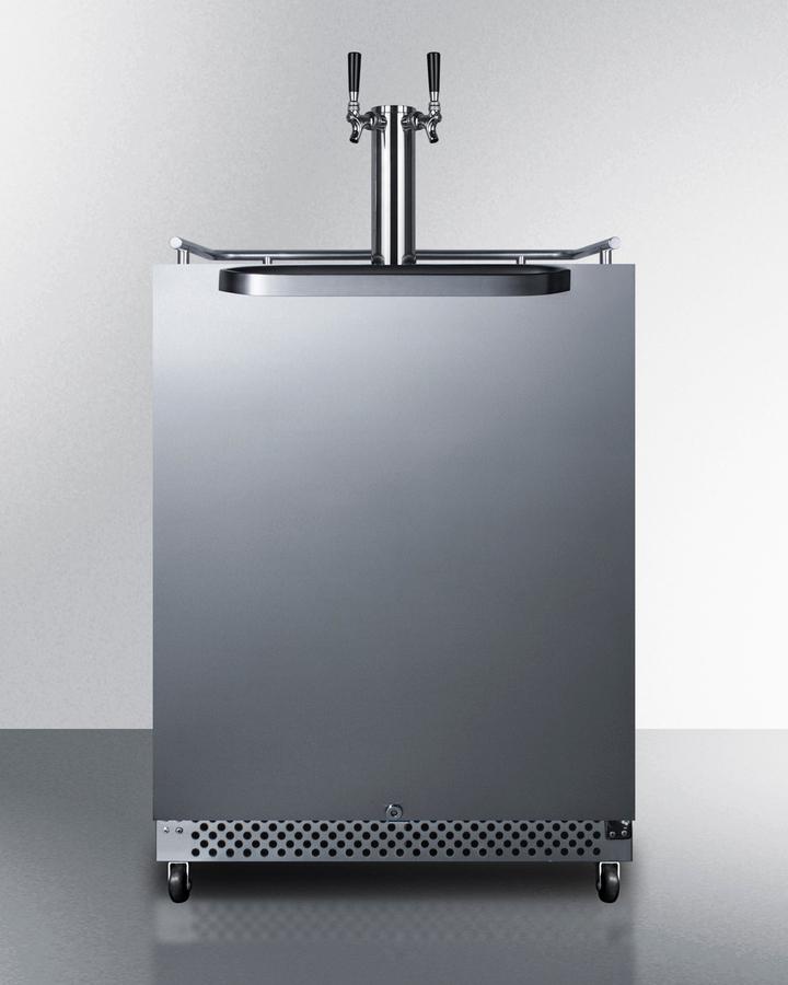 24" Wide Built-in Outdoor Wine Kegerator
