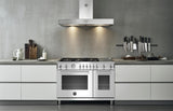 48 inch All-Gas Range 6 Brass Burner and Griddle Stainless Steel