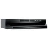 **DISCONTINUED** Broan® 36-Inch Ductless Under-Cabinet Range Hood, Black