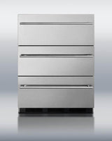 24" Wide 3-drawer All-refrigerator