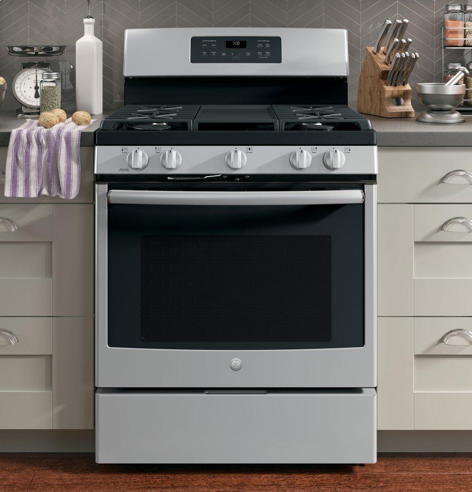 GE® 30" Free-Standing Gas Convection Range