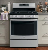 GE® 30" Free-Standing Gas Convection Range
