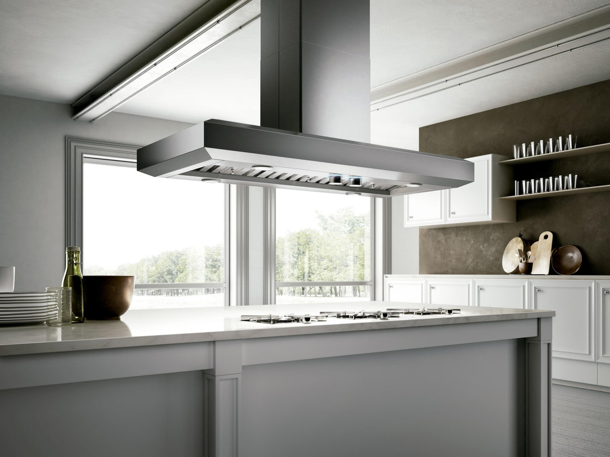 VAVANO IS Island Range Hood 48" wide - 600CFM