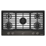 KitchenAid® 36 in. Gas Cooktop with 5 Burners and Integrated Wok Grate