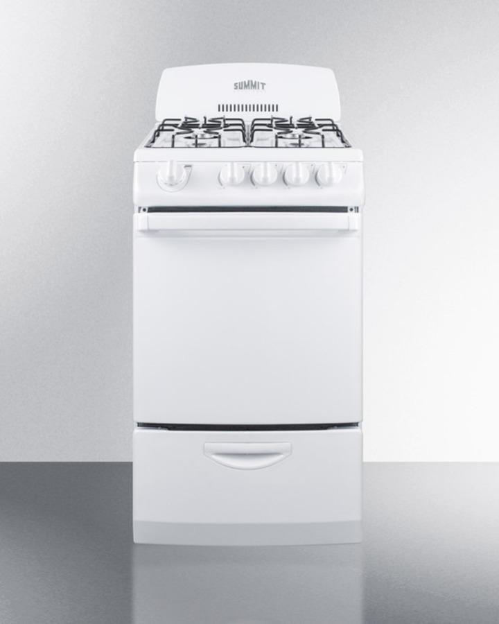 20" Wide Gas Range
