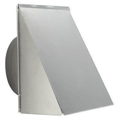 Fresh Air Inlet Wall Cap for 8" Round Duct for Range Hoods and Bath Ventilation Fans