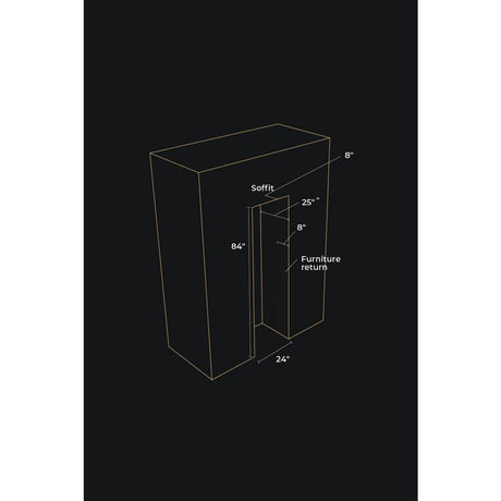 24" Panel-Ready Built-In Column Freezer, Right Swing