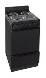 20 in. Freestanding Electric Range in Black
