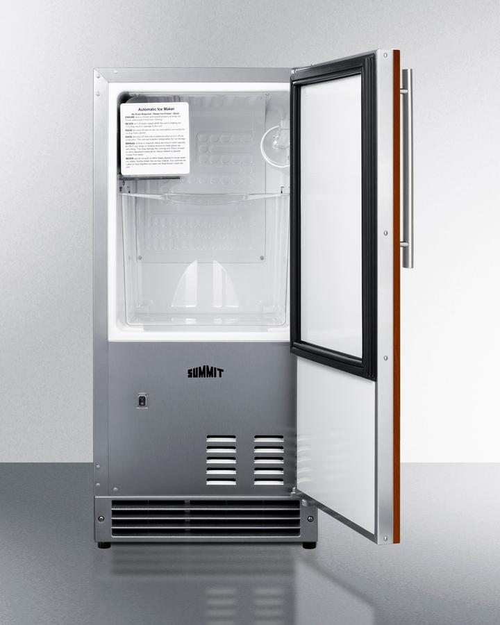 15" Wide 25 Lb. Drain-free Icemaker, ADA Compliant (panel Not Included)
