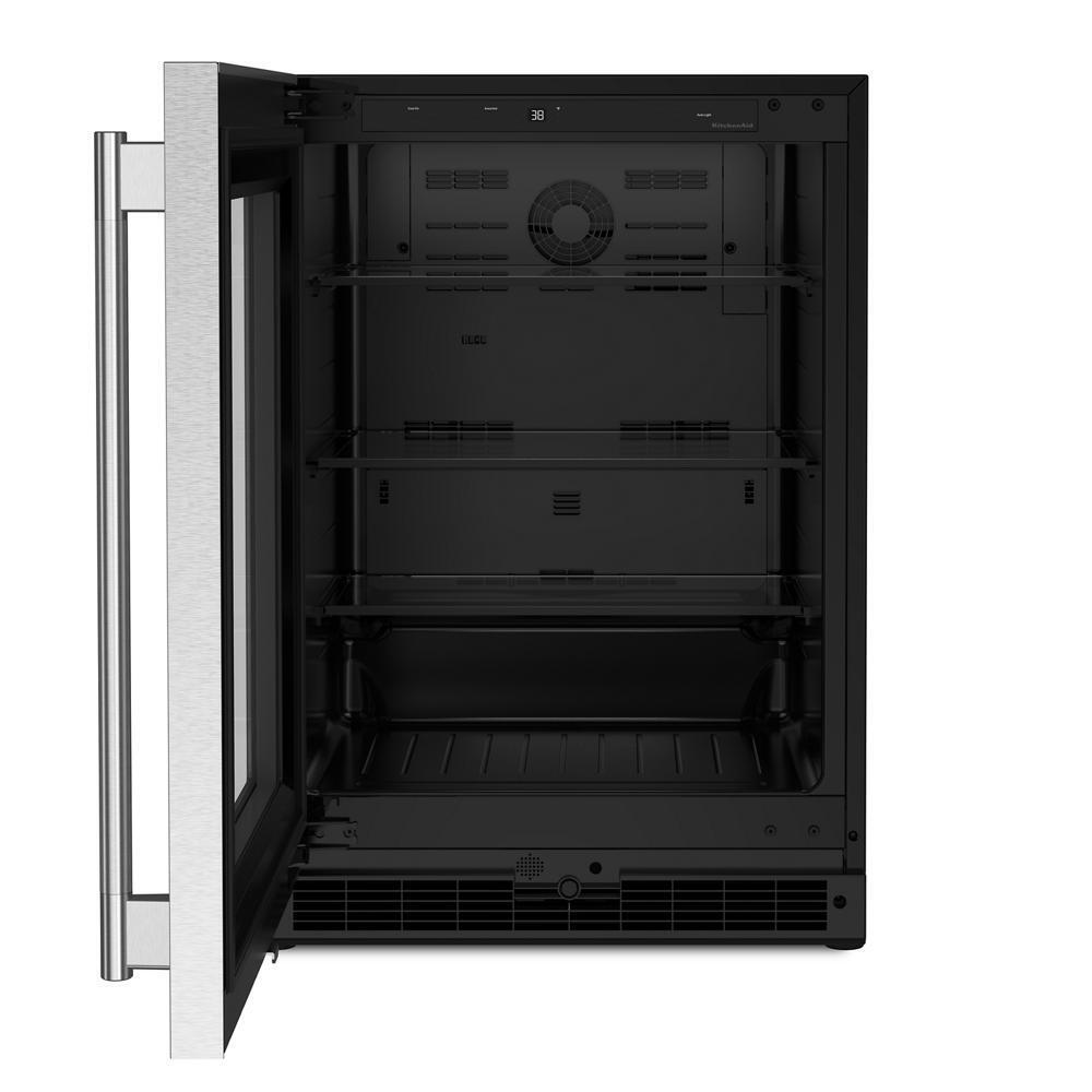 24" Undercounter Refrigerator with Glass Door
