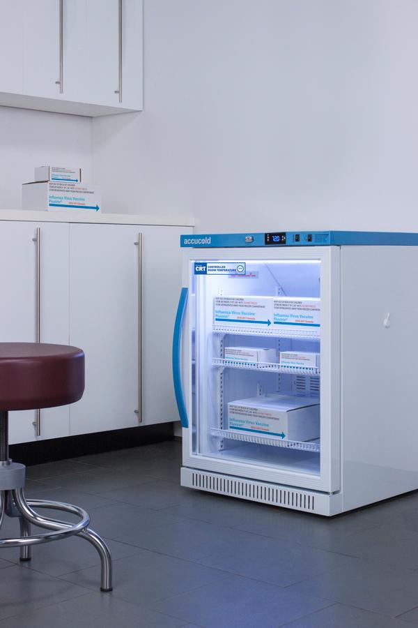 6 CU.FT. ADA Height Upright Controlled Room Temperature Cabinet