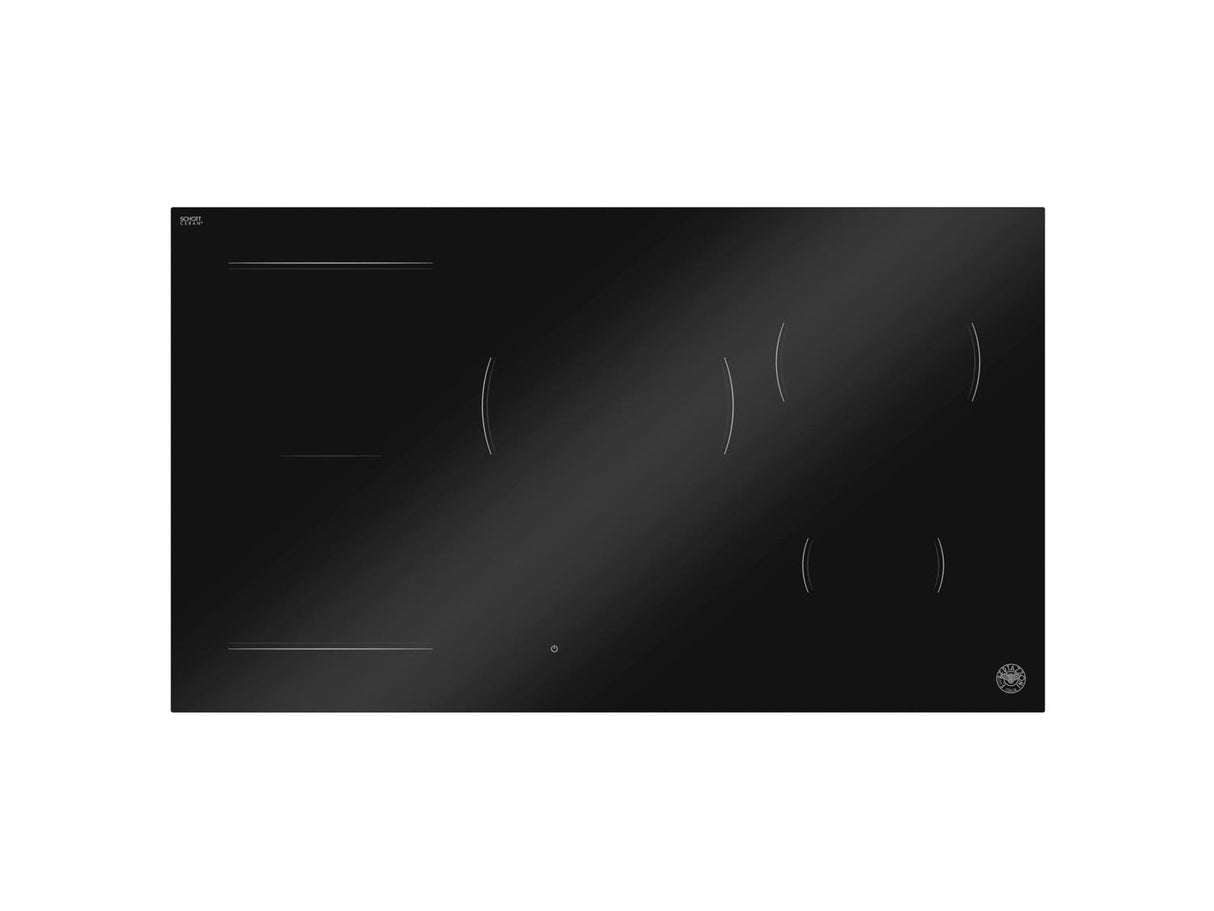 36'' Induction Cooktop with Concealed Central Touch Slider Interface Black Glass
