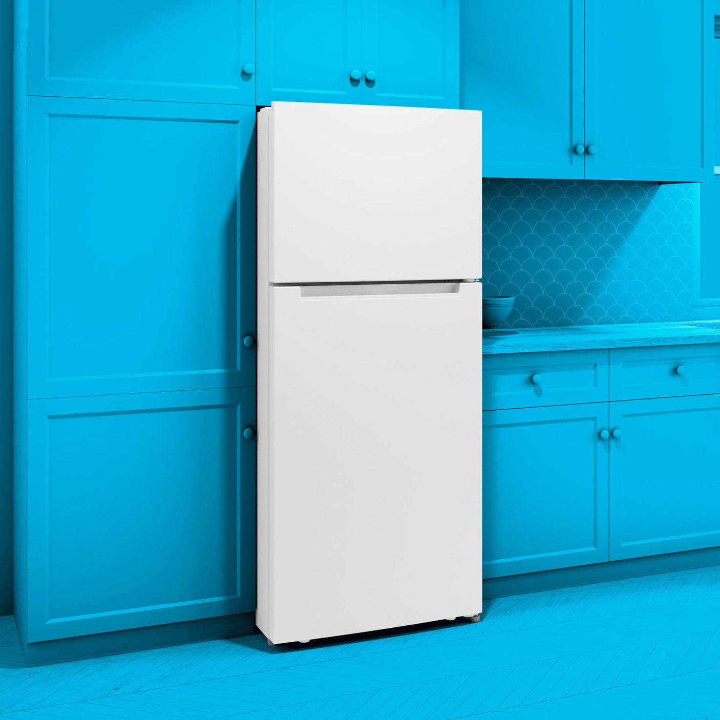 Element Electronics 17.6 cu. ft. Top Freezer Refrigerator, Ice Maker Ready - White, ENERGY STAR (ENR18TFGCW)