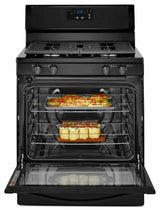Whirlpool® 5.1 Cu. Ft. Freestanding 4-Burner Gas Stove - Black