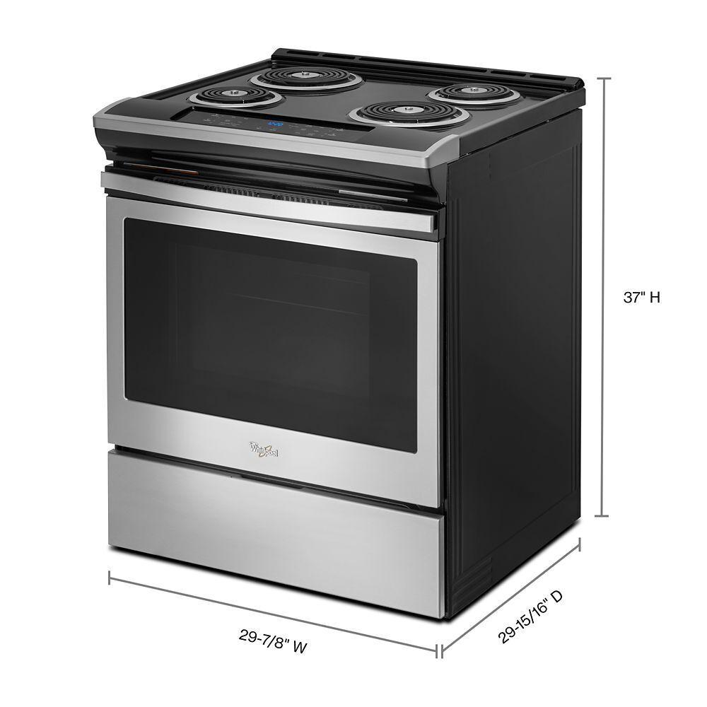 4.8 cu. ft. Guided Electric Front Control Coil Range