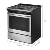4.8 cu. ft. Guided Electric Front Control Coil Range