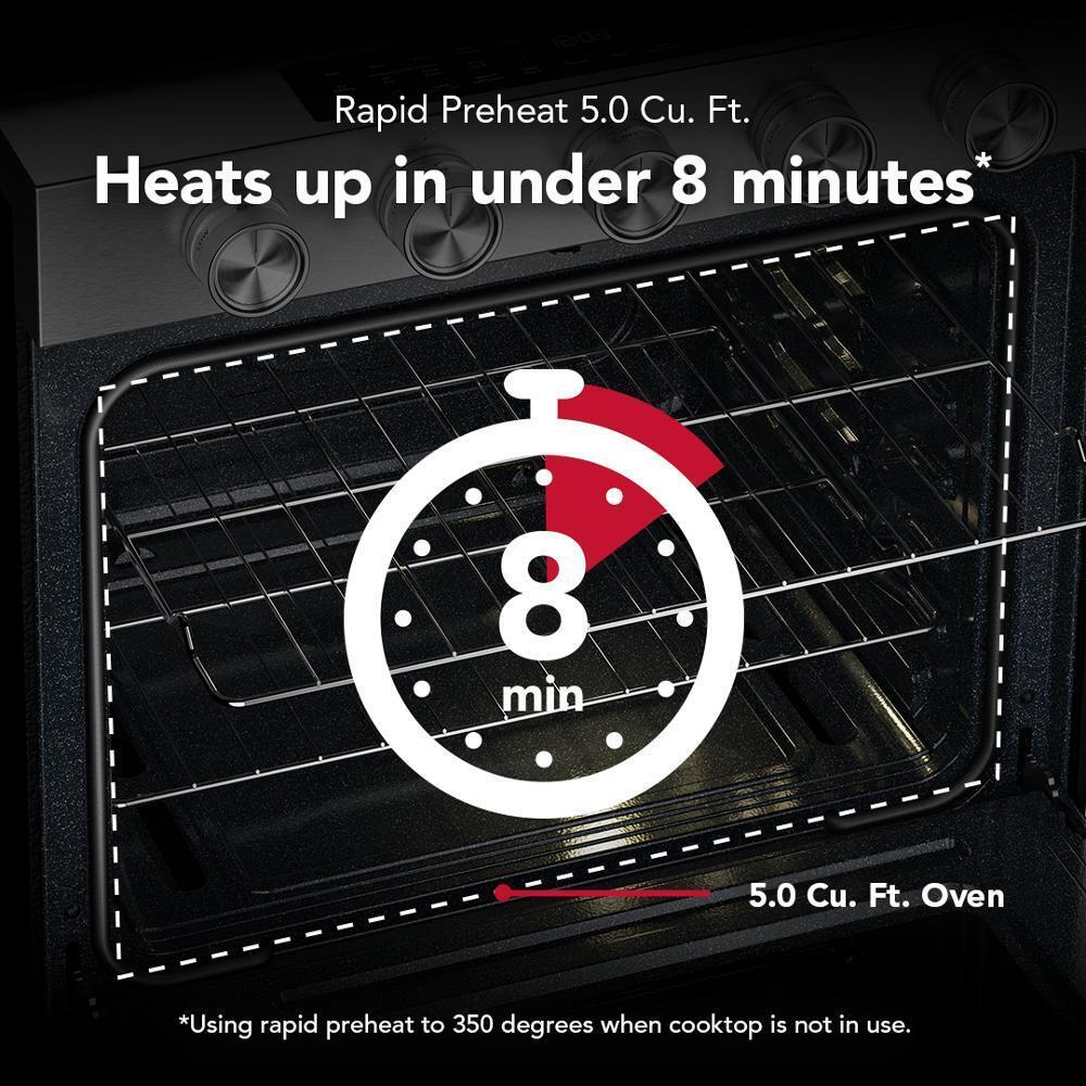 5.0 Cu. Ft. Smart Slide-in Gas Range with Convection Cooking Modes