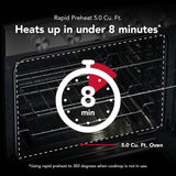 5.0 Cu. Ft. Smart Freestanding Gas Range with Convection Cooking Modes