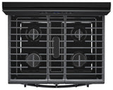 5.0 cu. ft. Freestanding Gas Range with Center Oval Burner Black