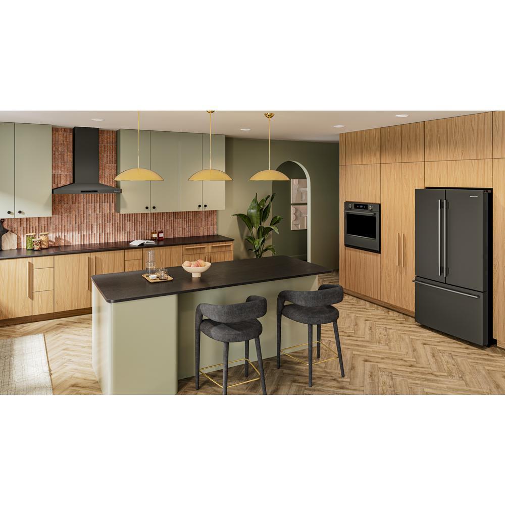 30-inch Smart Electric Single Wall Oven with Intelligent Cooking Camera - Black Ore