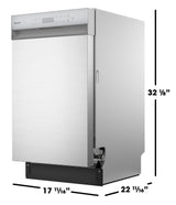 18 in. Stainless Steel 47 dB Dishwasher